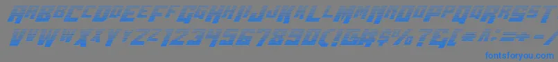 Wbv5grad Font – Blue Fonts on Gray Background