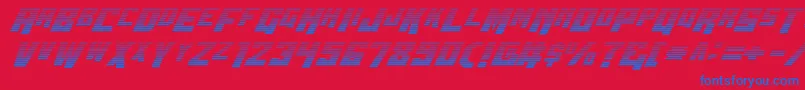 Wbv5grad Font – Blue Fonts on Red Background