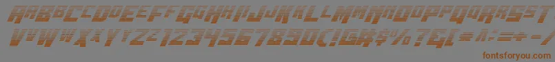 Wbv5grad Font – Brown Fonts on Gray Background