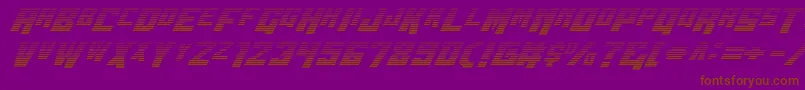 Wbv5grad Font – Brown Fonts on Purple Background