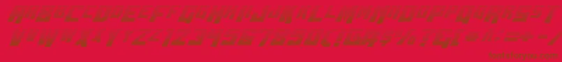 Police Wbv5grad – polices brunes sur fond rouge