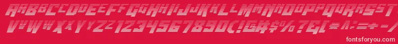 Wbv5grad Font – Pink Fonts on Red Background
