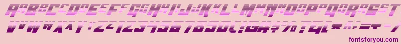Wbv5grad Font – Purple Fonts on Pink Background