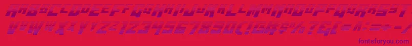 Wbv5grad Font – Purple Fonts on Red Background