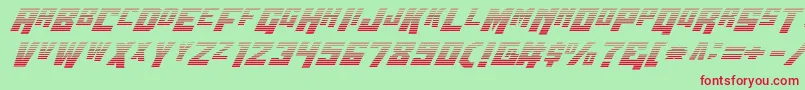 Wbv5grad Font – Red Fonts on Green Background