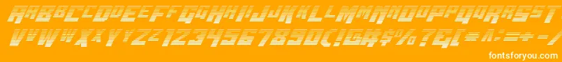 Wbv5grad Font – White Fonts on Orange Background