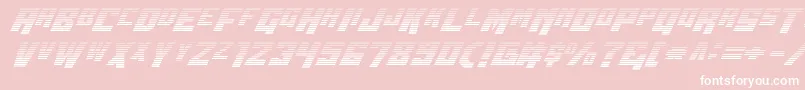 フォントWbv5grad – ピンクの背景に白い文字