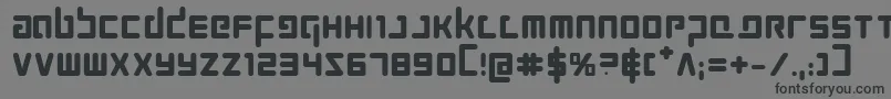 Prokofievb Font – Black Fonts on Gray Background