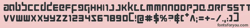 Prokofievb Font – Black Fonts on Pink Background