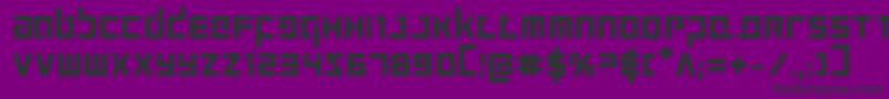 Fonte Prokofievb – fontes pretas em um fundo violeta