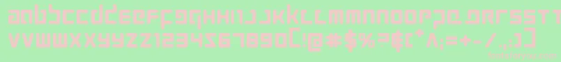 Prokofievb Font – Pink Fonts on Green Background