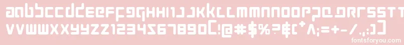 Prokofievb Font – White Fonts on Pink Background