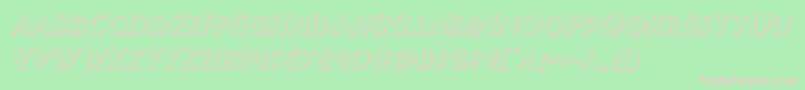 Bodyswipers3Dital Font – Pink Fonts on Green Background