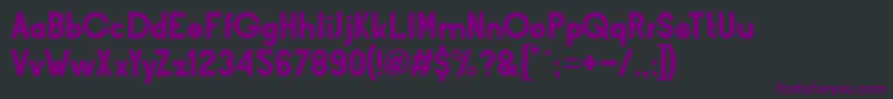Шрифт BarqBold – фиолетовые шрифты на чёрном фоне
