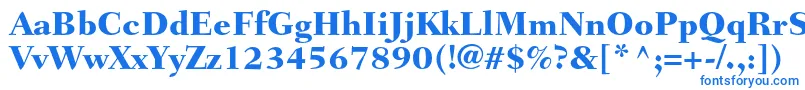 FairfieldltstdHeavy Font – Blue Fonts on White Background