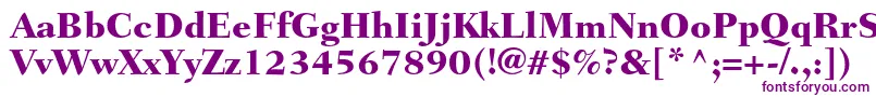 FairfieldltstdHeavy-fontti – violetit fontit valkoisella taustalla
