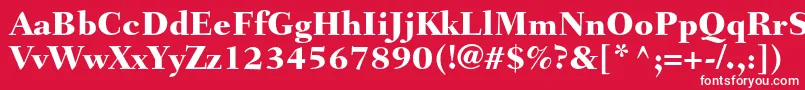 FairfieldltstdHeavy Font – White Fonts on Red Background