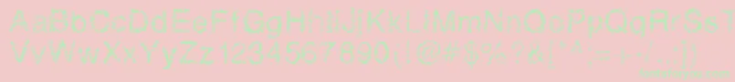 Retrobubbles Font – Green Fonts on Pink Background