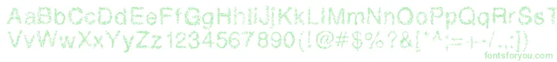 Retrobubbles Font – Green Fonts on White Background