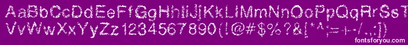 Retrobubbles Font – White Fonts on Purple Background