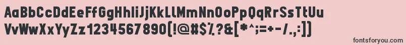 Fpn Font – Black Fonts on Pink Background