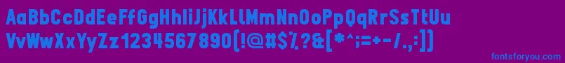 Fpn Font – Blue Fonts on Purple Background