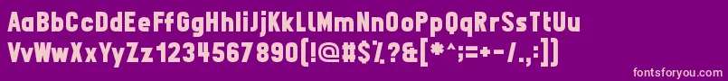 Fpn Font – Pink Fonts on Purple Background
