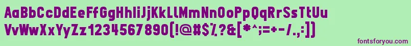 Fpn Font – Purple Fonts on Green Background