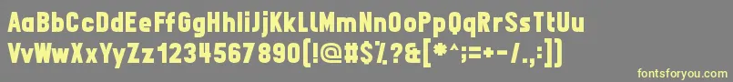 Шрифт Fpn – жёлтые шрифты на сером фоне