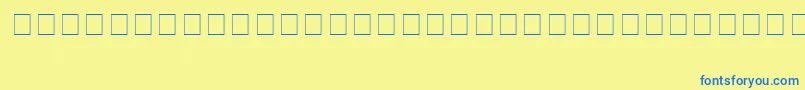 Шрифт VideoStar – синие шрифты на жёлтом фоне