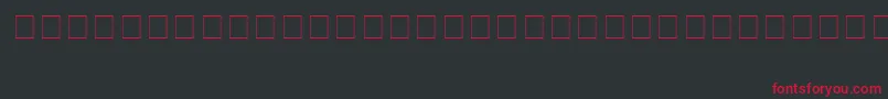 VideoStar-fontti – punaiset fontit mustalla taustalla