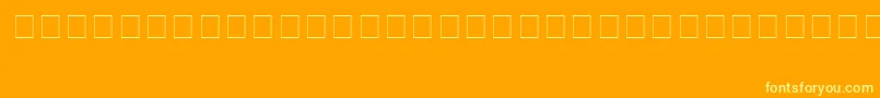 VideoStar-fontti – keltaiset fontit oranssilla taustalla