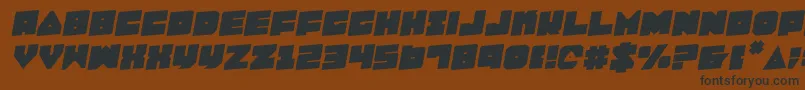 LoboTommyRotalic Font – Black Fonts on Brown Background