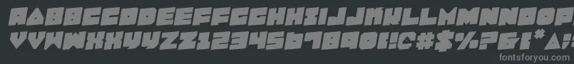 LoboTommyRotalic Font – Gray Fonts on Black Background