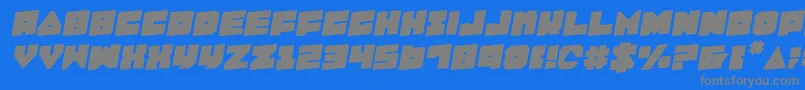 LoboTommyRotalic Font – Gray Fonts on Blue Background