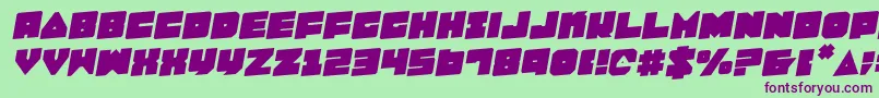 LoboTommyRotalic Font – Purple Fonts on Green Background