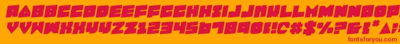 LoboTommyRotalic Font – Red Fonts on Orange Background