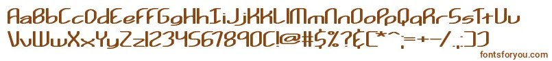 Шрифт Kurvatur – коричневые шрифты