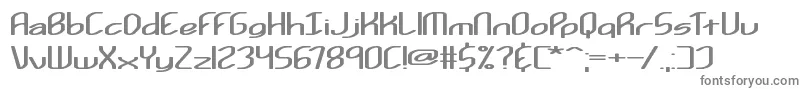 Шрифт Kurvatur – серые шрифты
