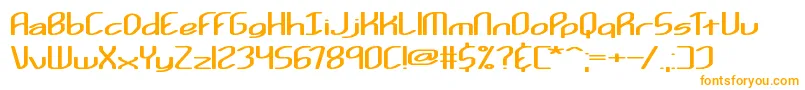 Шрифт Kurvatur – оранжевые шрифты