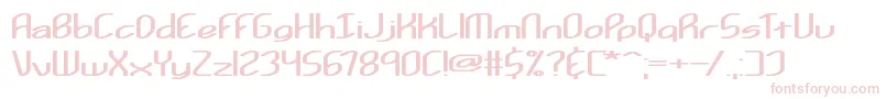 Kurvatur Font – Pink Fonts on White Background