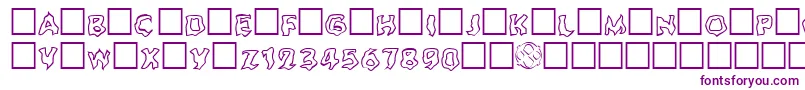 Ghoul Outline Font – Purple Fonts