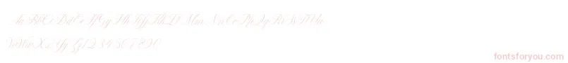 ClaudyaDemo Font – Pink Fonts on White Background