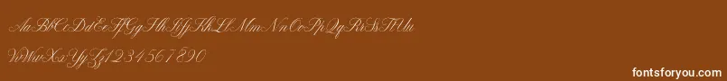 ClaudyaDemo Font – White Fonts on Brown Background