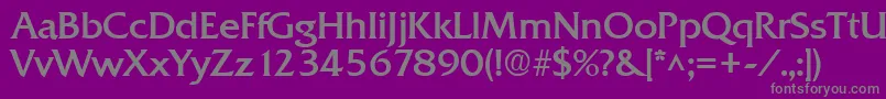 Saiba mais sobre a fonte QuadratBold Fonte QuadratBold – fontes cinzas em um fundo violeta