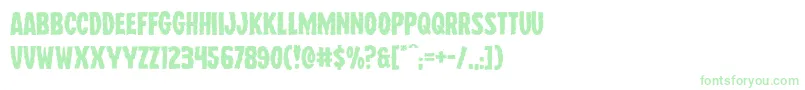 Wolfbrothersexpand Font – Green Fonts on White Background