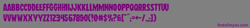 Wolfbrothersexpand Font – Purple Fonts on Gray Background