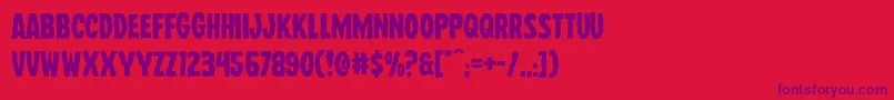 Police Wolfbrothersexpand – polices violettes sur fond rouge