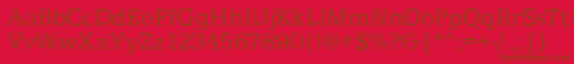 EgyptianTextLightRegular Font – Brown Fonts on Red Background