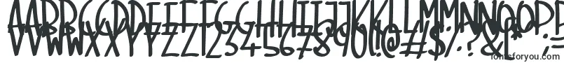 Шрифт SkinnyMarker – большие шрифты